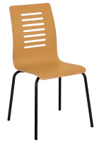 CARMEN jídelní židle broskvová, kostra černá